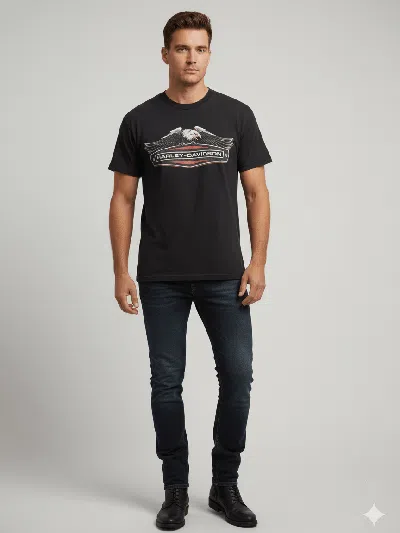 Pre-owned Harley Davidson San Francisco Vintage 90's Casual In Black