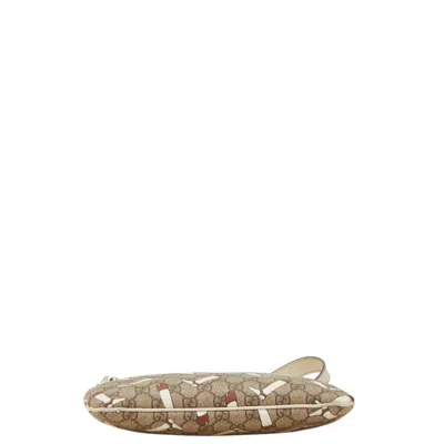 Pre-owned Gucci Beige Multi-color Pvc Leather Shoulder Bag ()