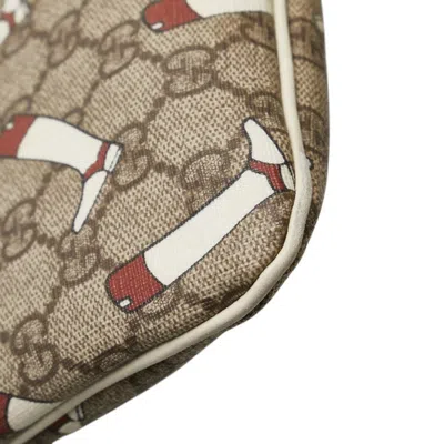 Pre-owned Gucci Beige Multi-color Pvc Leather Shoulder Bag ()