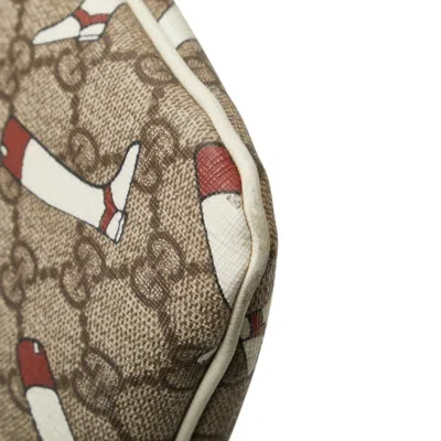 Pre-owned Gucci Beige Multi-color Pvc Leather Shoulder Bag ()