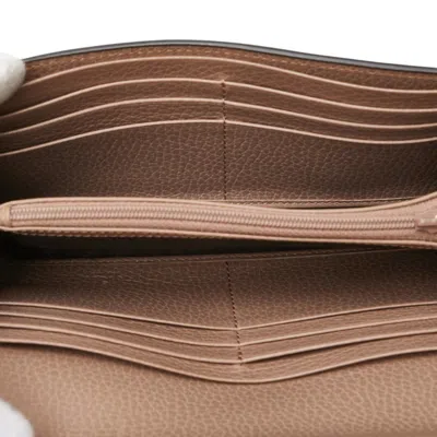 Pre-owned Gucci Beige Pvc Leather Coin Purse/coin Case () In Sand