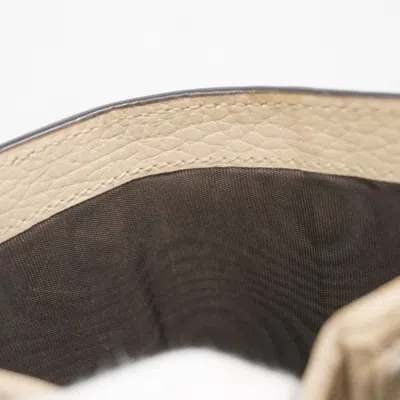 Pre-owned Gucci Beige Pvc Leather Wallet (bi-fold) () In Sand