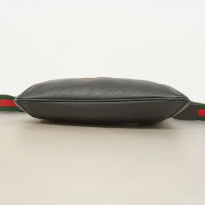 Pre-owned Gucci Black Brown Canvas Shoulder Bag () In Multi