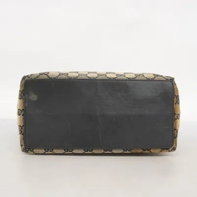 Pre-owned Gucci Black Brown Canvas Tote Bag () In Multi