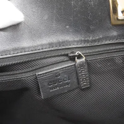 Pre-owned Gucci Black Brown Canvas Tote Bag () In Multi