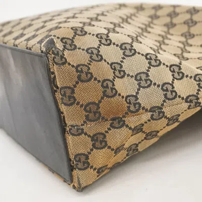 Pre-owned Gucci Black Brown Canvas Tote Bag () In Multi