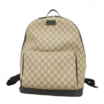 Pre-owned Gucci Black Brown Pvc Backpack () In Multi