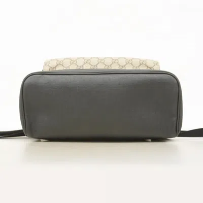 Pre-owned Gucci Black Brown Pvc Backpack () In Multi