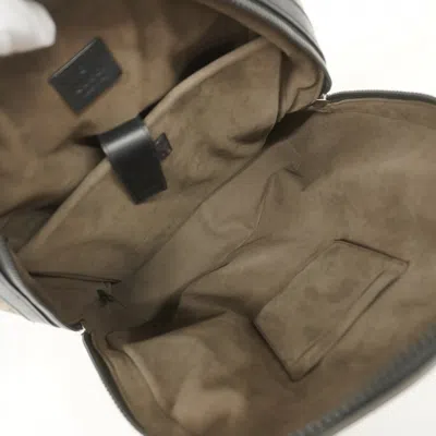 Pre-owned Gucci Black Brown Pvc Backpack () In Multi