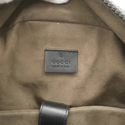 Pre-owned Gucci Black Brown Pvc Backpack () In Multi