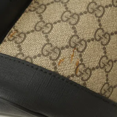 Pre-owned Gucci Black Brown Pvc Backpack () In Multi