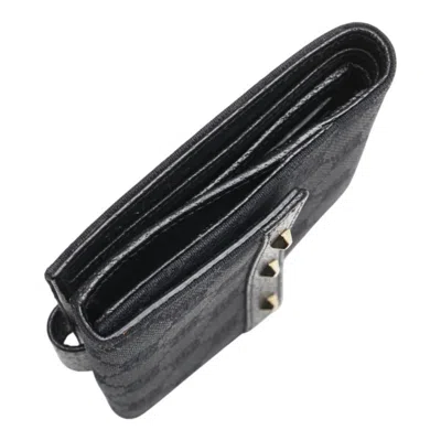 Pre-owned Gucci Black Canvas Leather Wallet (bi-fold) ()