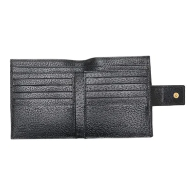 Pre-owned Gucci Black Canvas Leather Wallet (bi-fold) ()