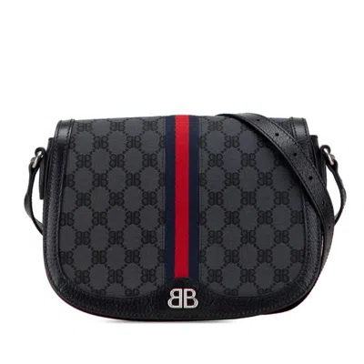 Pre-owned Gucci Black Canvas Shoulder Bag ()