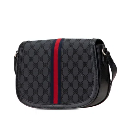 Pre-owned Gucci Black Canvas Shoulder Bag ()