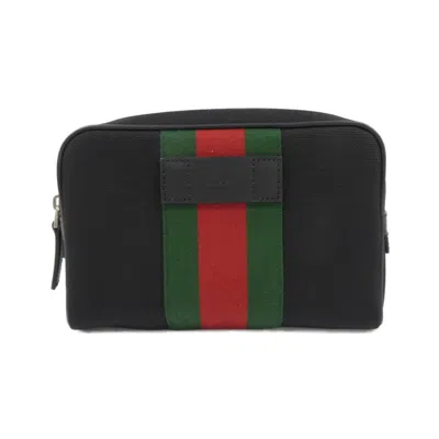 Pre-owned Gucci Black Canvas Shoulder Bag ()