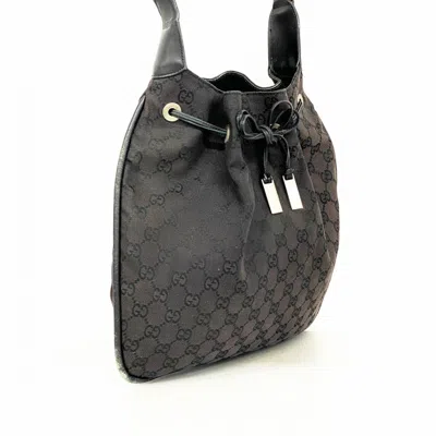 Pre-owned Gucci Black Canvas Shoulder Bag ()