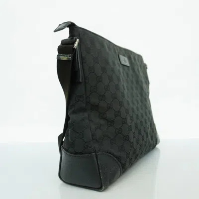 Pre-owned Gucci Black Canvas Shoulder Bag ()