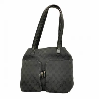 Pre-owned Gucci Black Canvas Shoulder Bag ()