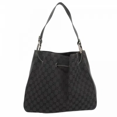 Pre-owned Gucci Black Canvas Shoulder Bag ()