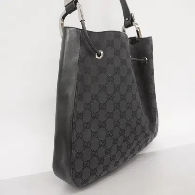 Pre-owned Gucci Black Canvas Shoulder Bag ()