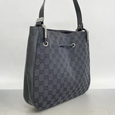 Pre-owned Gucci Black Canvas Shoulder Bag ()