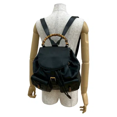 Pre-owned Gucci Black Leather Backpack ()
