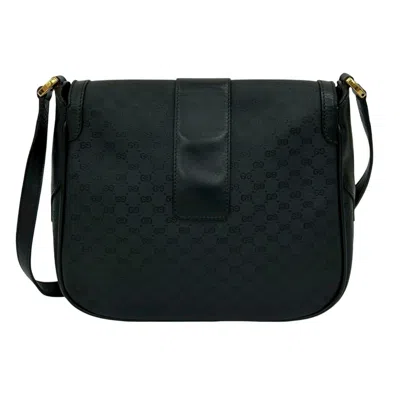 Pre-owned Gucci Black Leather Pvc Pochette Shoulder Bag ()