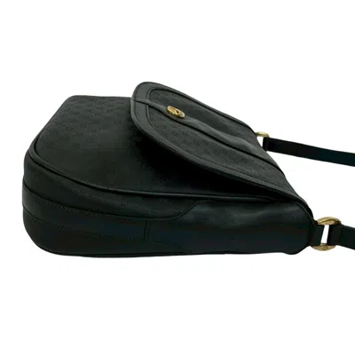 Pre-owned Gucci Black Leather Pvc Pochette Shoulder Bag ()