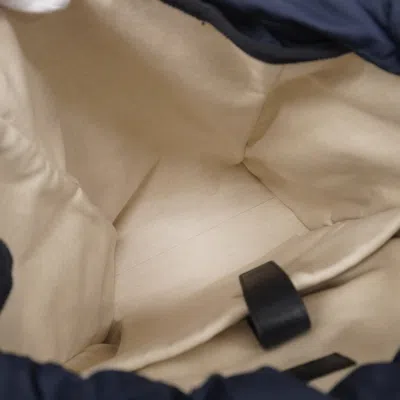 Pre-owned Gucci Black Navy Pvc Backpack () In Multi