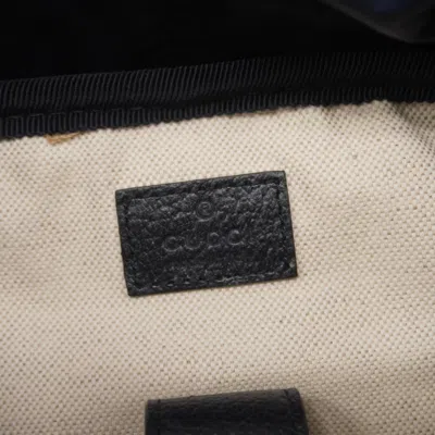 Pre-owned Gucci Black Navy Pvc Backpack () In Multi