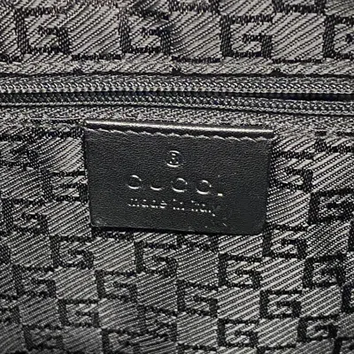 Pre-owned Gucci Black Nylon Canvas Shoulder Bag ()