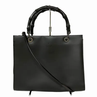 Pre-owned Gucci Black Pvc Handbag Shoulder Bag ()