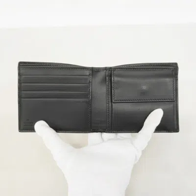 Pre-owned Gucci Black Pvc Wallet (bi-fold) ()