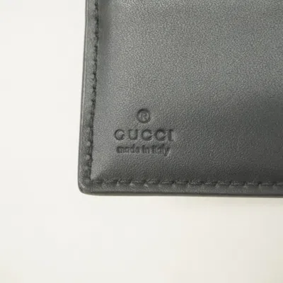 Pre-owned Gucci Black Pvc Wallet (bi-fold) ()