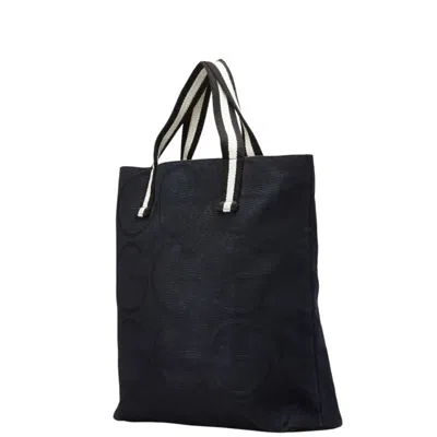 Pre-owned Gucci Black White Canvas Tote Bag () In Multi