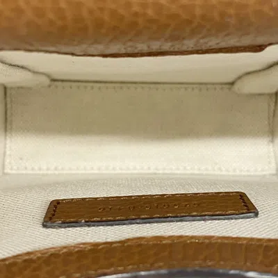 Pre-owned Gucci Blue Brown Denim Leather Shoulder Bag () In Multi