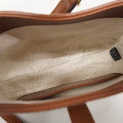 Pre-owned Gucci Blue Brown Denim Shoulder Bag () In Multi