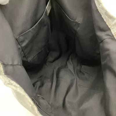 Pre-owned Gucci Blue Gray Silver Canvas Tote Bag ()