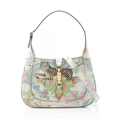 Pre-owned Gucci Blue Multi-color Leather Shoulder Bag ()