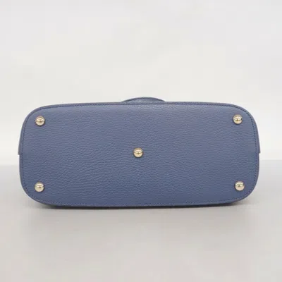 Pre-owned Gucci Blue Leather Tote Bag ()