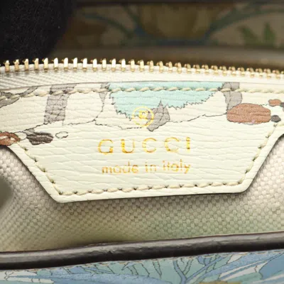 Pre-owned Gucci Blue Multi-color Leather Shoulder Bag ()