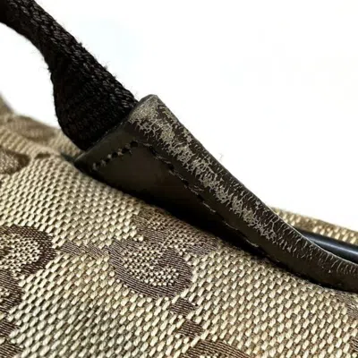 Pre-owned Gucci Brown Canvas Backpack ()