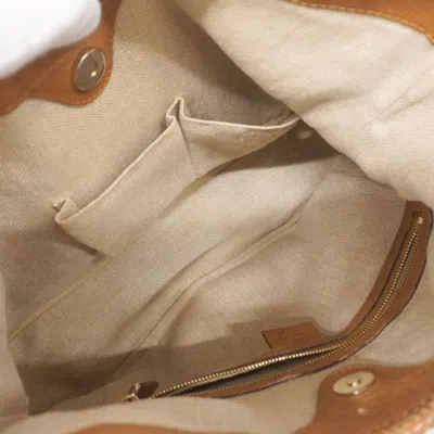 Pre-owned Gucci Brown Canvas Shoulder Bag ()