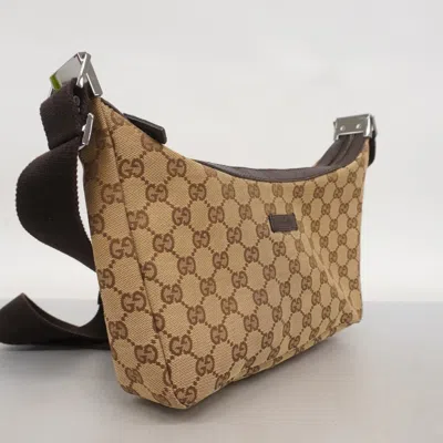 Pre-owned Gucci Brown Canvas Shoulder Bag ()