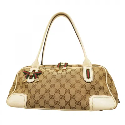 Pre-owned Gucci Brown Canvas Shoulder Bag ()