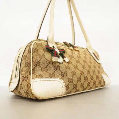 Pre-owned Gucci Brown Canvas Shoulder Bag ()