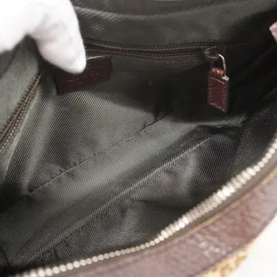 Pre-owned Gucci Brown Canvas Shoulder Bag ()