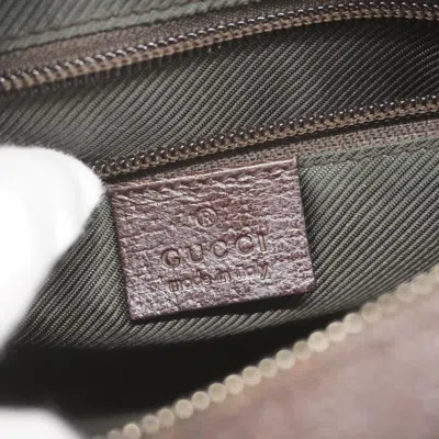 Pre-owned Gucci Brown Canvas Shoulder Bag ()