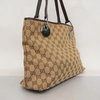 Pre-owned Gucci Brown Canvas Tote Bag ()
